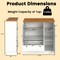 Kitchen Storage Cabinet with 3 Doors 2 Drawers and Adjustable Shelf